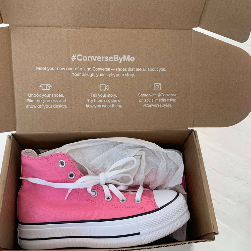 Pink High Top Converse Never Been Worn